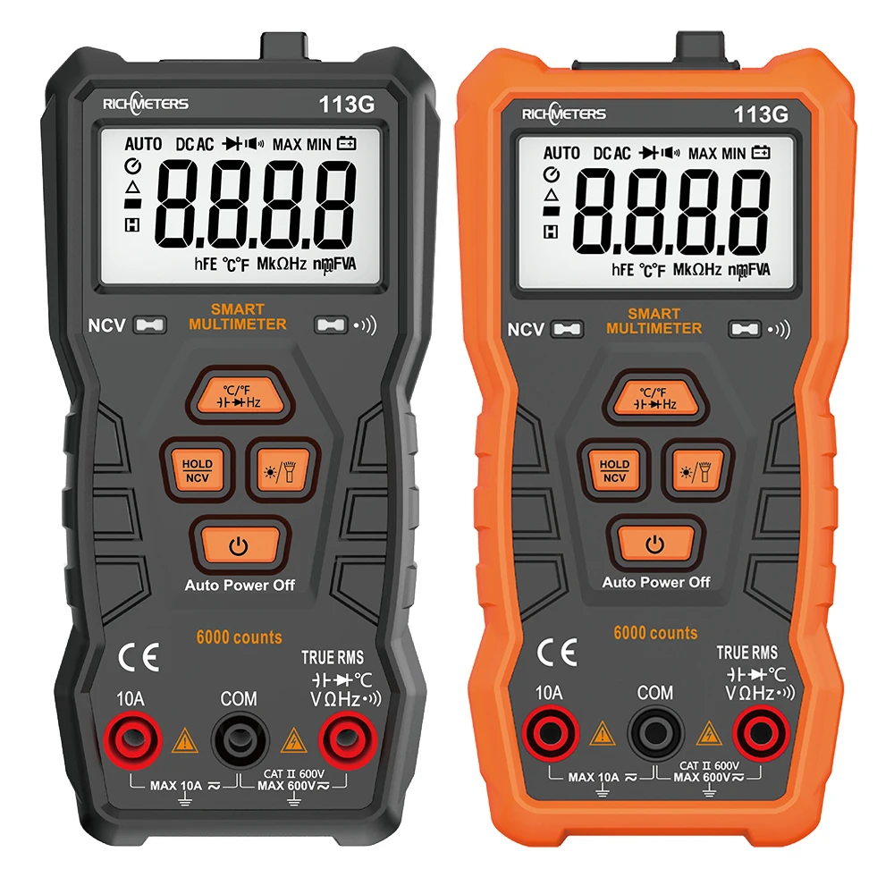 Цифровой мультиметр RICHMETERS RM113G 6000 отсчетов автоматический измеритель напряжения