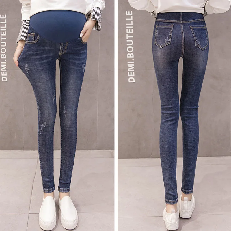 

Skinny Jeans For Pregnant Women Maternity Pants Denim Trousers Nursing Maternity Clothes High Quality Stretch Abdominal Jeans