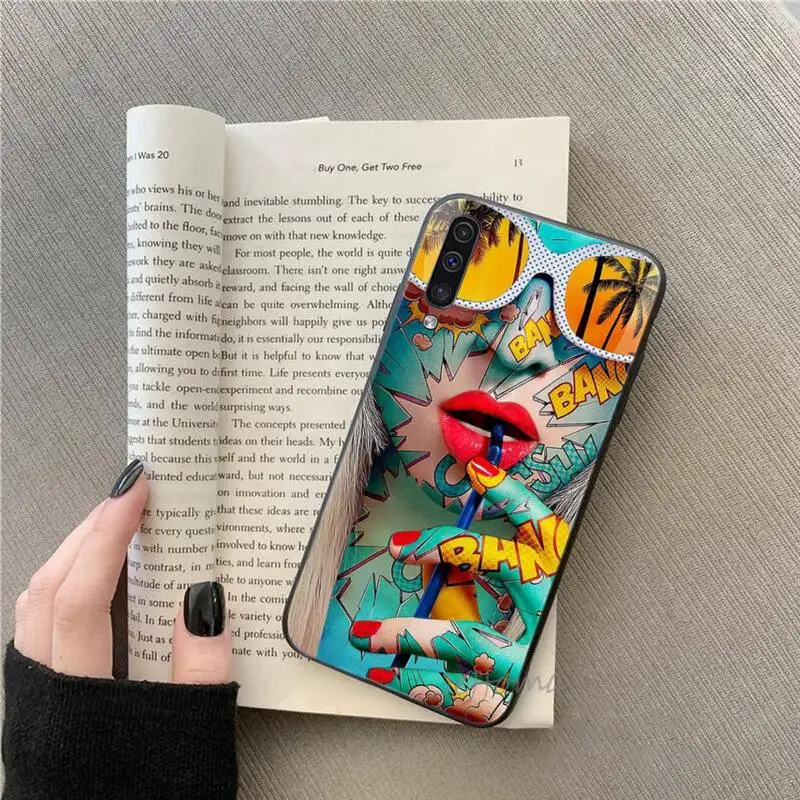 

Color oil painting beautiful woman Phone Cases For Samsung galaxy S note 7 8 9 10 20 fe edge A 6 10 20 30 50 51 70 lite plus