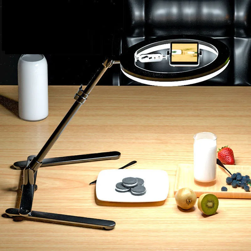 10 дюймов накладные кольцо заполняющий светильник с складная подставка и