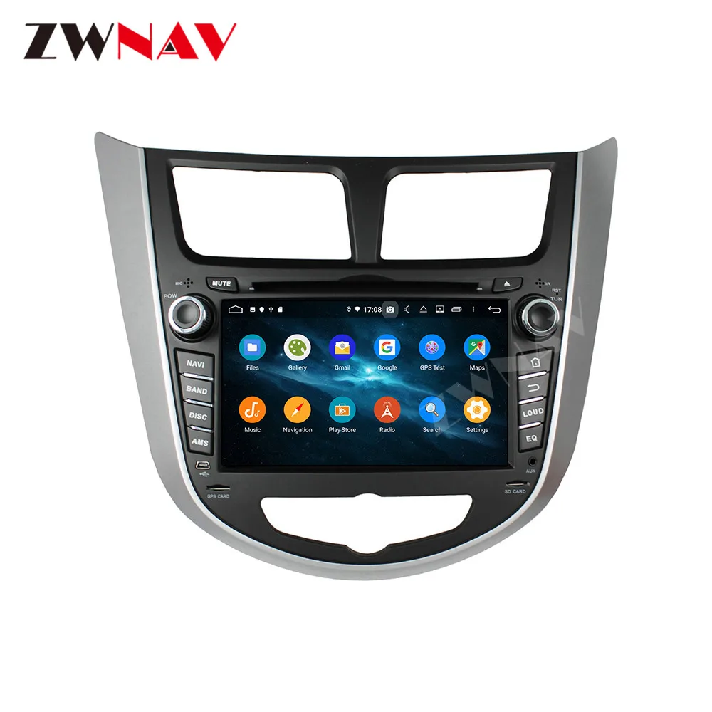 2 din сенсорный экран Android 10 0 Автомобильный мультимедийный плеер для HYUNDAI VERNA ACCENT