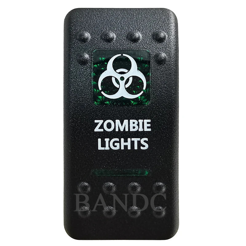 

Зомби-фары крышка переключателя коромысел Кепки зелёное окно с надписью для автомобилей, лодок, грузовиков, Лиги генератора сигналов произ...