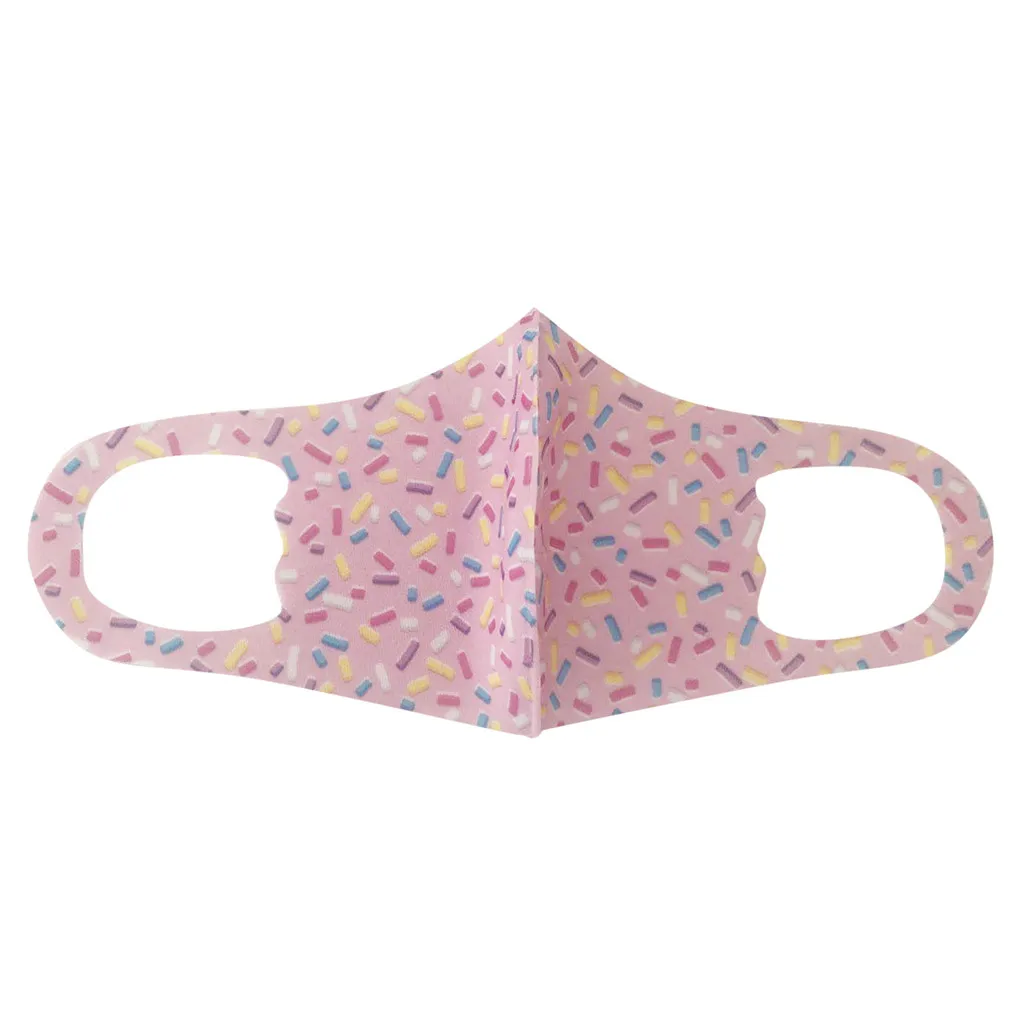 Детская шелковая маска с принтом для мальчиков и девочек защищающая от пыли