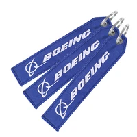 3pcs embroidery boeing keychains for aviation gifts customize keyring atv car truck key fobs s luggage bag tag key ring llavero