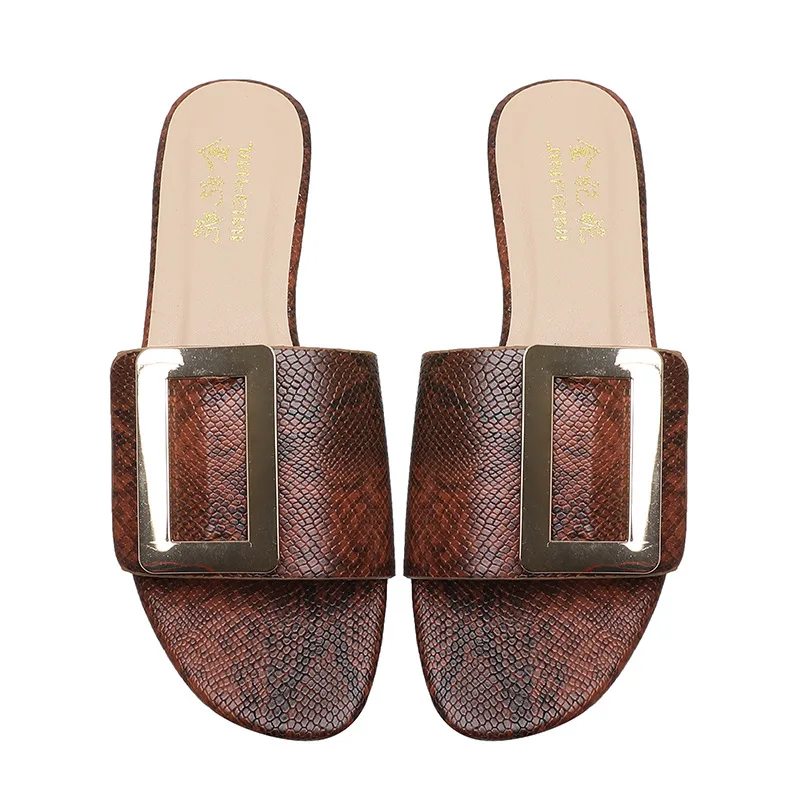 

New style women's slippers flat bottom and large sandals