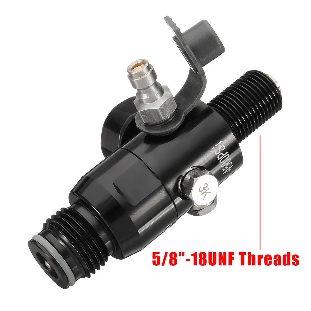 Горячая 5/8 дюймов 18UNF резьба Пейнтбольный клапан регулятор 4500psi HPA выход