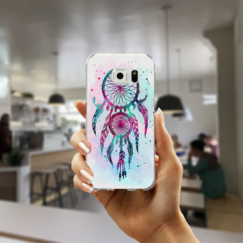 Picture 1 Мягкий тонкий чехол для телефона samsung Galaxy S3 S4 S5 Mini S6 S7 Edge S8 S9 S10 Plus Lite Note 4 5 8 9 Dream Catcher милые совы - Цвет: Picture 1