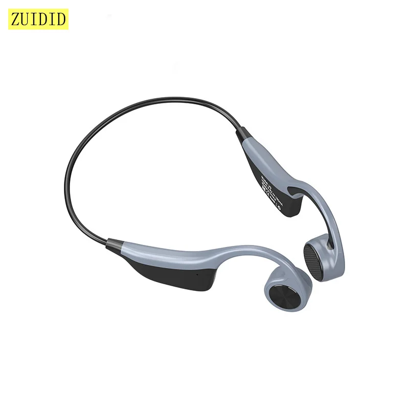 

B2 Bone Conduction Bluetooth Wireless Earphone Stereo Earbud Built-in 8G Memory Card HD Sports Waterproof Headset With Mic