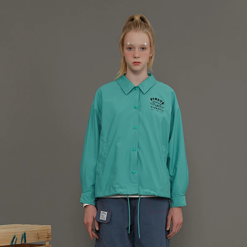 Повседневное свободное весеннее осеннее женское кольцо с зеленым куртки