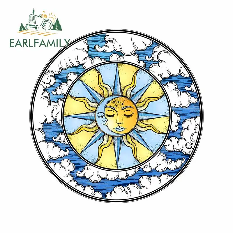 EARLFAMILY 13 см x для Солнца и Луны автомобильные наклейки устойчивые к царапинам