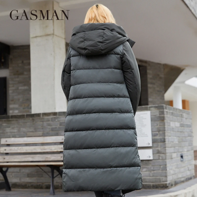 Женская длинная куртка GASMAN 2022 элегантное модное зимнее пальто для женщин