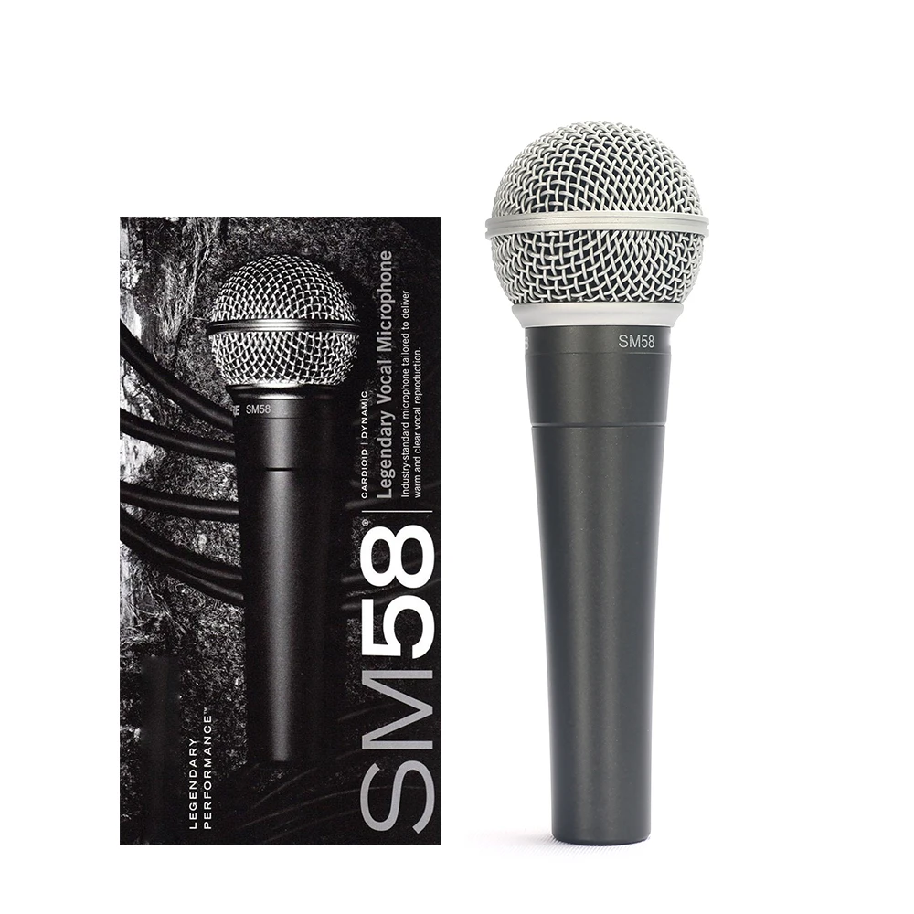 New Package SM58S Vocal Dynamic SM58-LC SM 58 Cardioid microphone shure Mic for Karaoke Live Vocals Stage Studio | Электроника