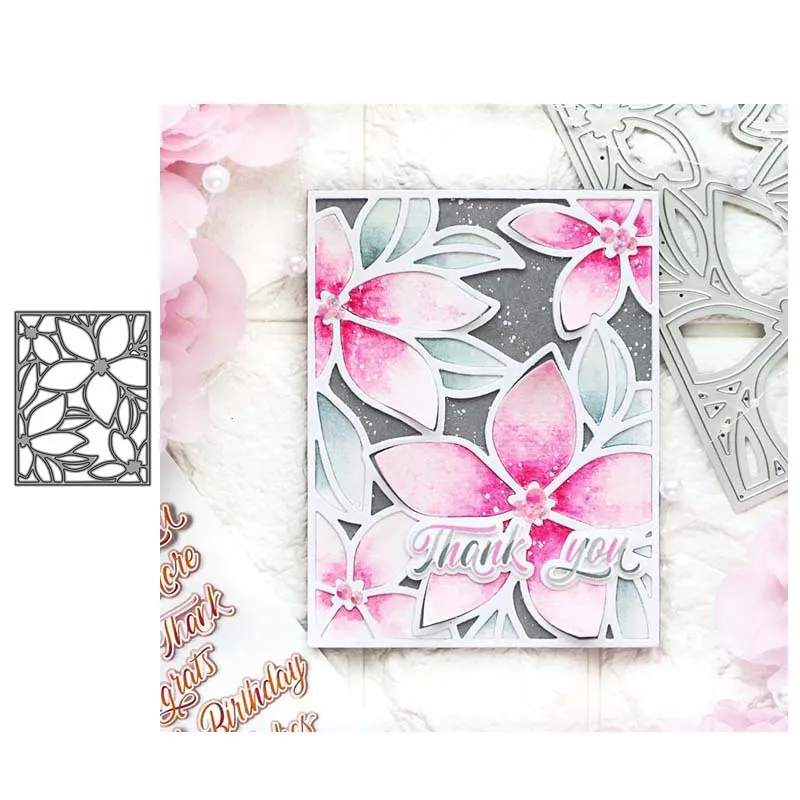 

Flower background plate cutting knife die metal cutting scrapbook process card die manual carbon steel die