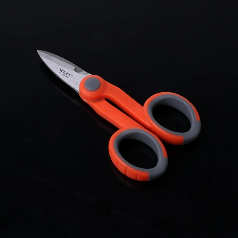 

Drop#Wholesale 5-1/2" Multipurpose Electrical Shears Fiber Optic Kevlar For Cut Electrical Wire Dropshipping