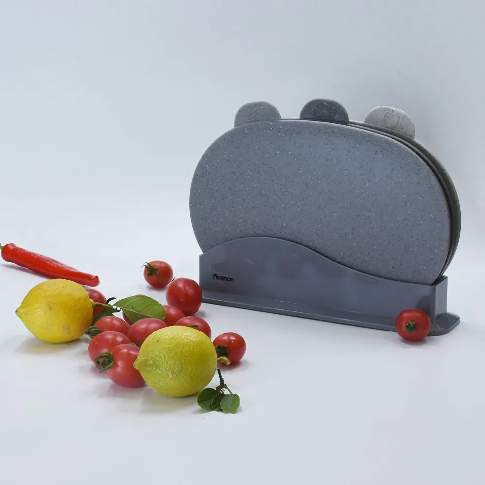 Пластиковый разделочный блок Fissman нескользящая разделочная доска