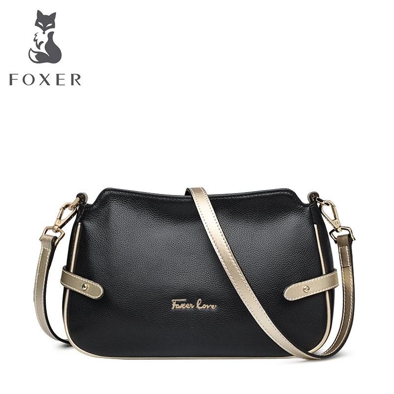 Сумка Кроссбоди из натуральной кожи FOXER маленькая сумка мессенджер|messenger bag women|brand