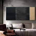 Простой современный черно-белый серый художественный плакат в скандинавском стиле, Настенная роспись в гостиной, спальне, холст, декоративная картина, принт, подвесная картина