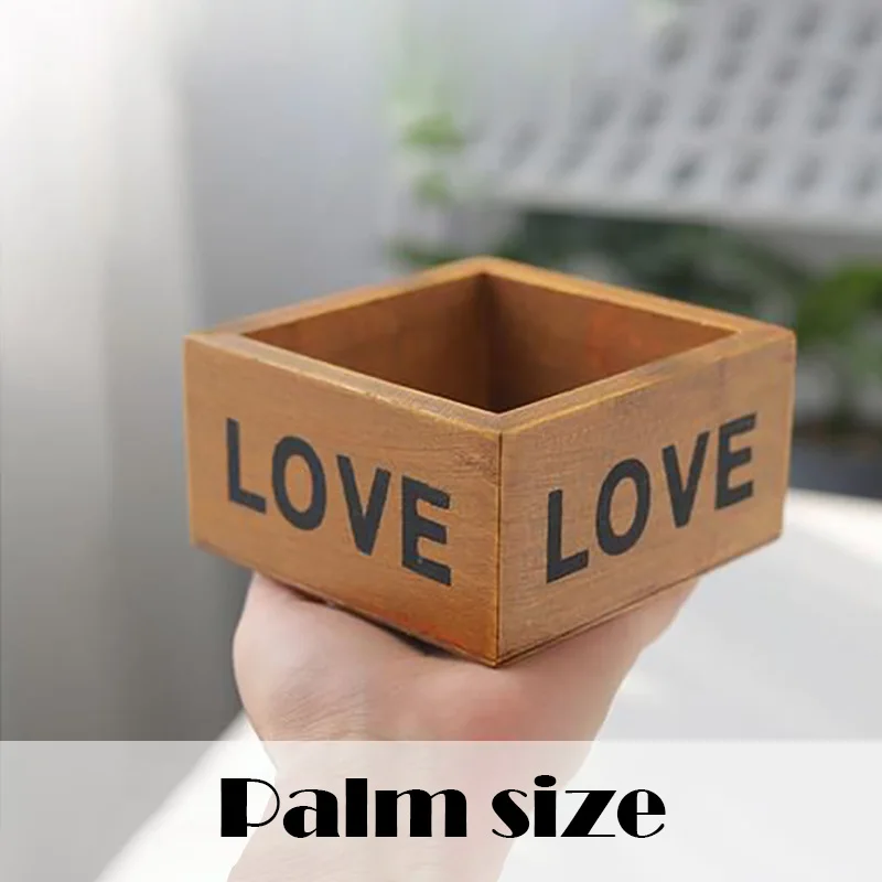 Мини старинный деревянный стол разное контейнер Косметика Коробка для хранения