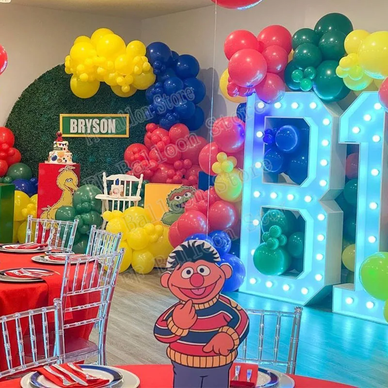 

241pcs Dark blue, yellow, red Latex Balloons Pastel Candy Balloon Wedding Birthday Party Decor Baby Shower Decor Air Globos