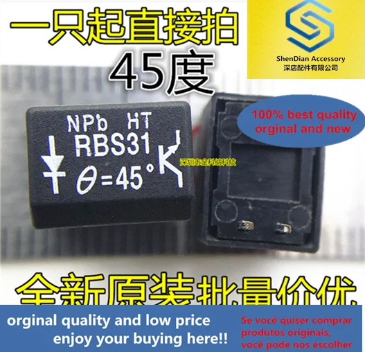 

10pcs only orginal new RBS31 RBS311100 photoelectric ball switch IC 45 degree photoelectric angle straight plug