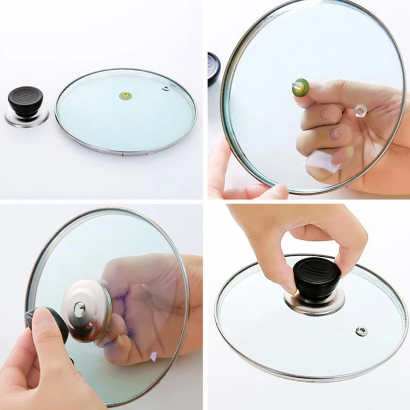 12 шт. прочные противоскользящие ручки кухонная посуда круглая крышка