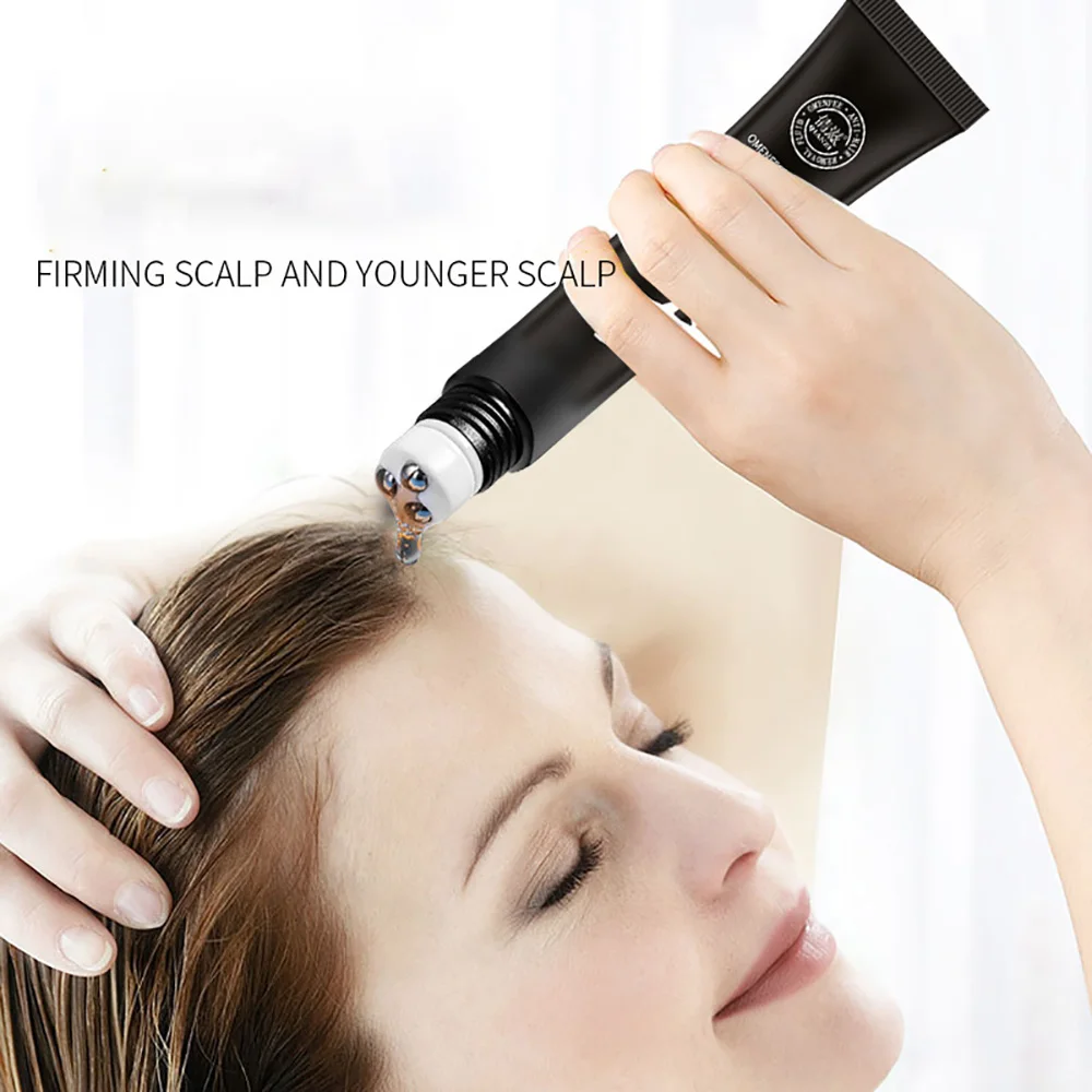 Роликовый шар массажная Сыворотка для волос реактивная кожи головы сыворотка