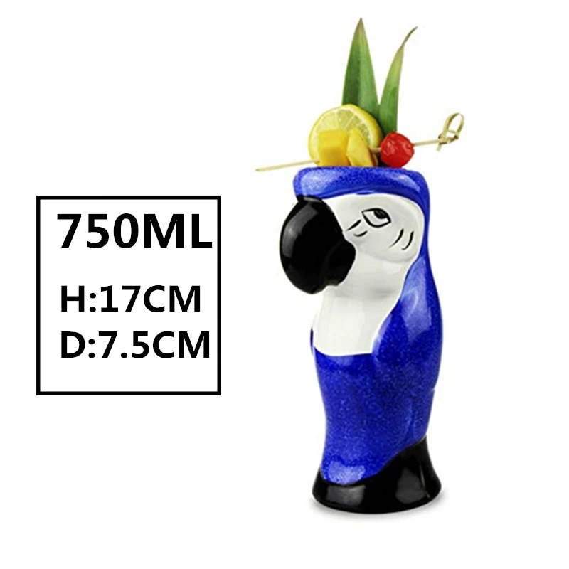 Новые Hawaii Tiki кружки, кружки для коктейлей, пивные кружки для напитков, кружка для вина, керамическая Пасхальная кружка Tiki, кружка 450 мл - Цвет: I
