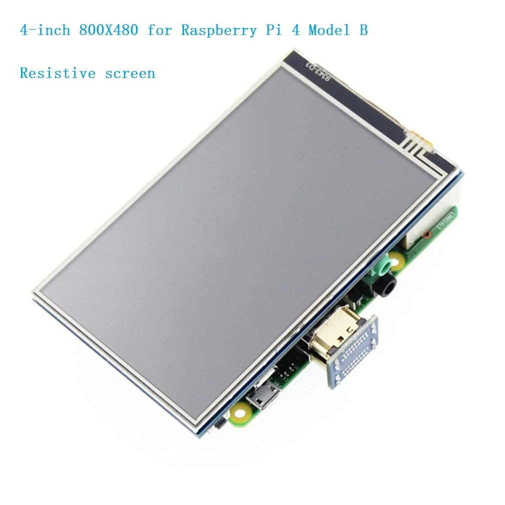 Resistive screen 7/5/4/3,5-дюймовый ЖК-монитор HDMI 1024X600 HD сенсорный экран емкостный сенсорный экран для Raspberry Pi 4 Модель B 3B+/3B/2B/B+ сенсорный экран - Цвет: Resistive screen