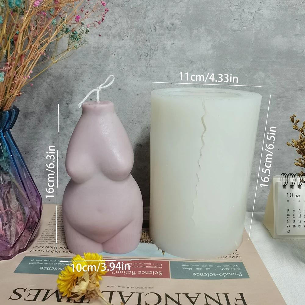 

New Simple Abstract Woman Body Silicone Mold Diy Aromatherapy Plaster Soap Form For Candle Mold Home Decorative Art Ornaments