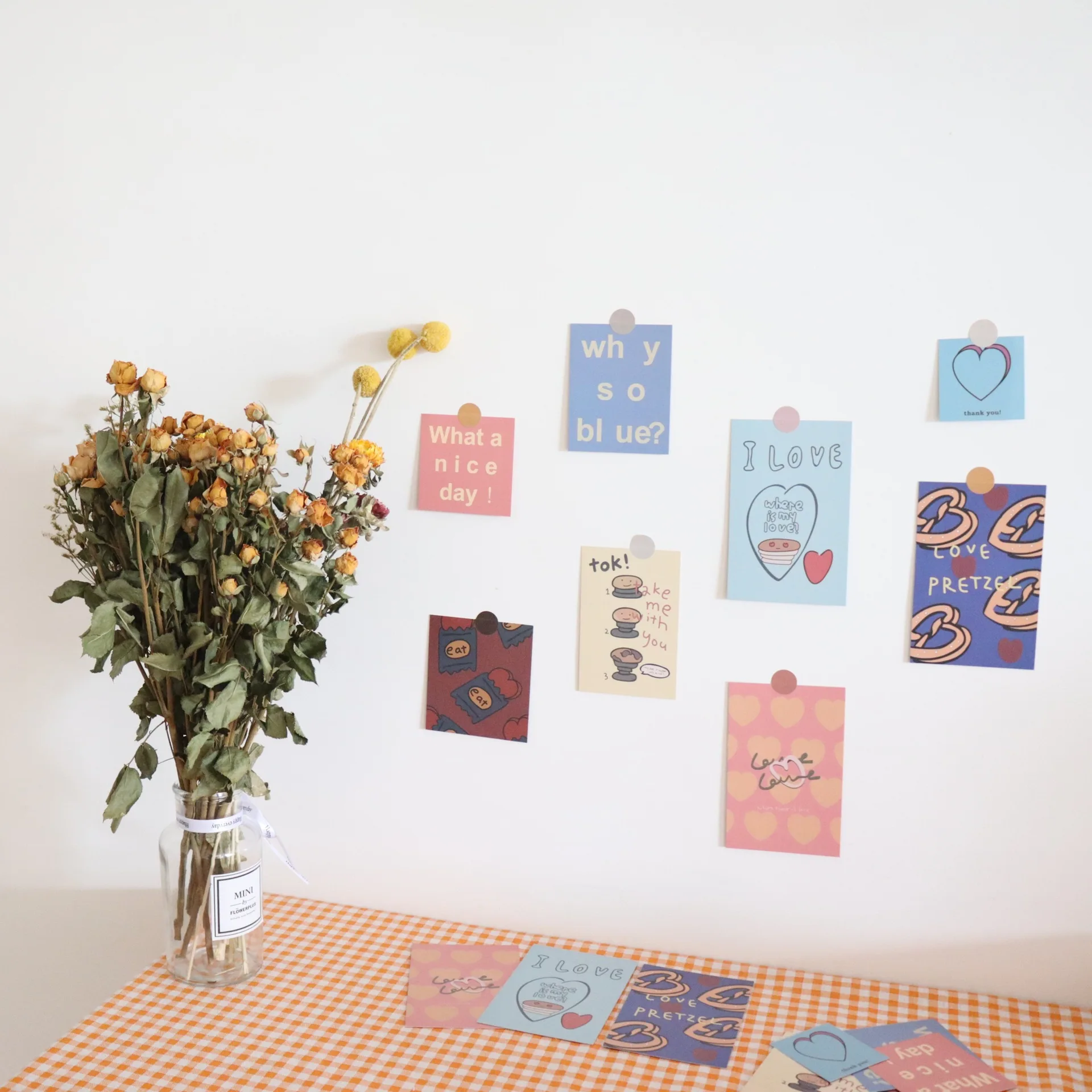 8 листов Набор открыток для торта на день рождения цветная креативная английская