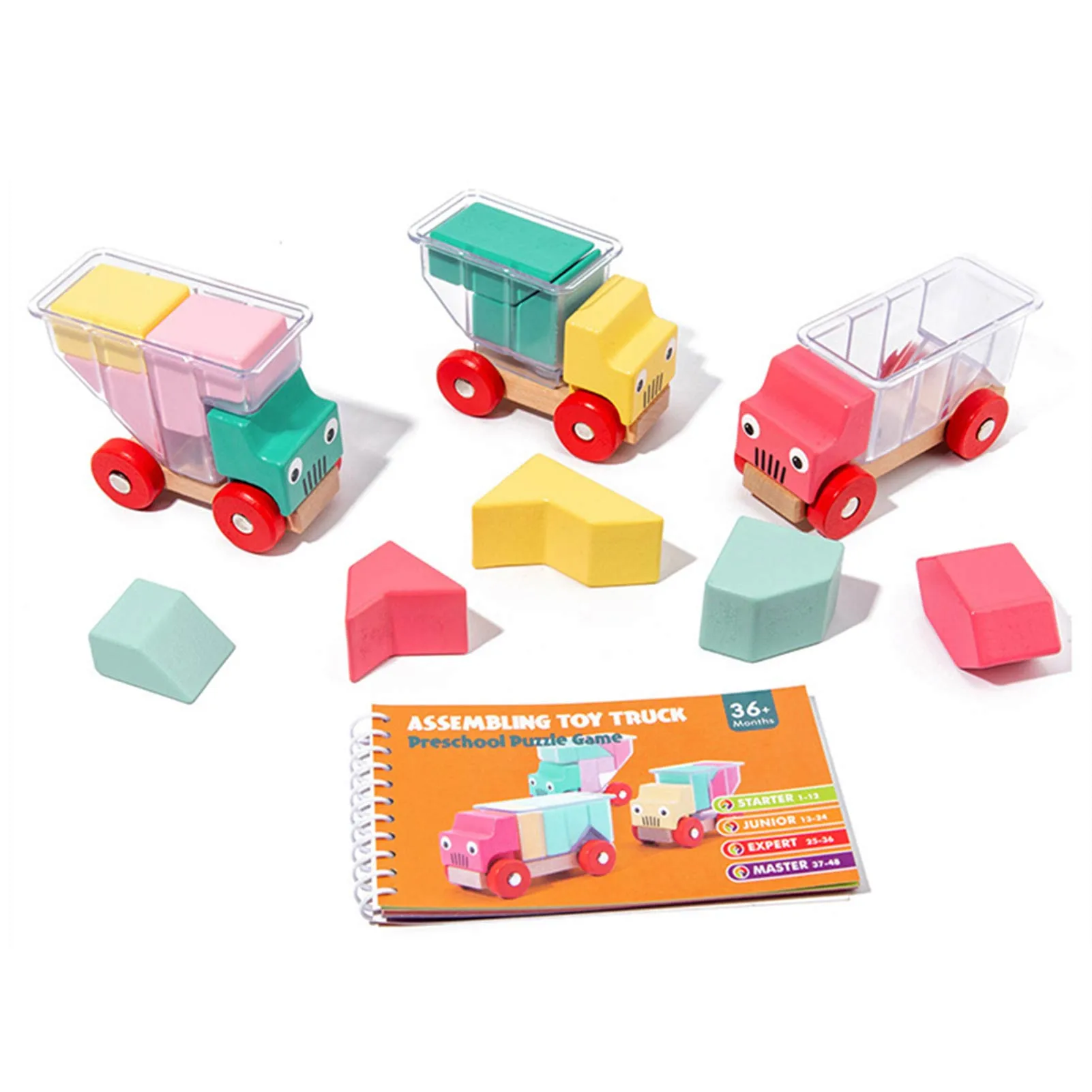 

New Truck Building Block Educational Puzzle Games Montessori Toys For Children L5
