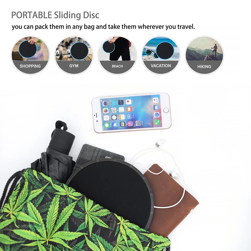 

2Pcs Professional Gliding Discs Yoga Slider Fitness Disc Exercise Sliding Plate Pilates workout Abdominal Training Equipment