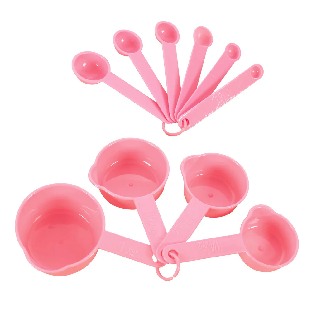 

10PC color measuring spoon set plastic Plastic measuring spoon Measuring cup baking tools Baking and weighing tools