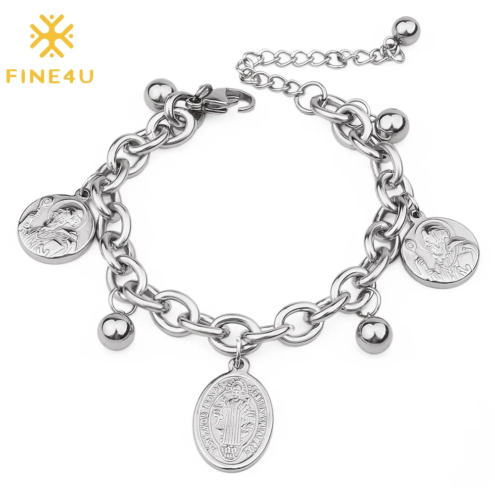 Браслет-цепочка из нержавеющей стали FINE4U B275