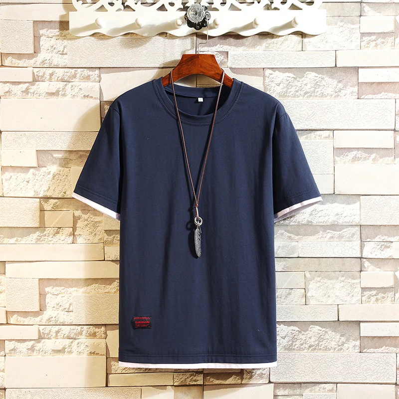 SingleRoad Man's T-Shirt Men 2020 Summer Top Harajuku Solid Tees Oversized Japanese Streetwear T Shirt Cotton Tshirt Male | Мужская