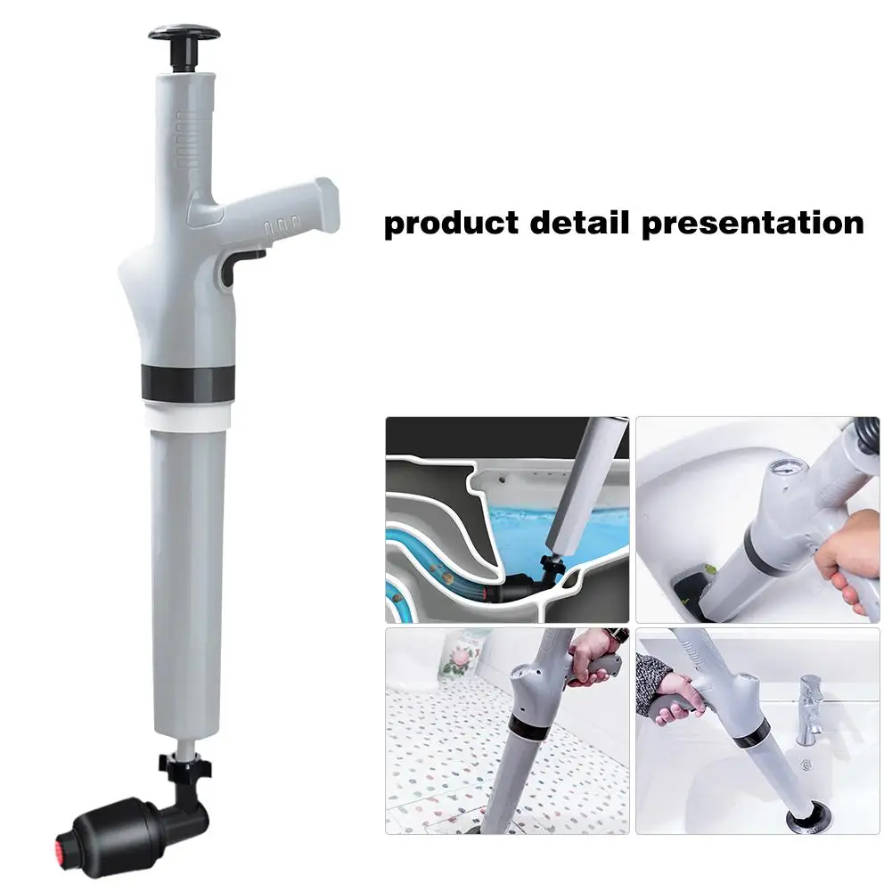

Air Pump Pressure Pipe Plunger Drain Cleaner Sewer Sinks Basin Pipeline Clogged Remover Bathroom Kitchen Toilet Cleaning Tools