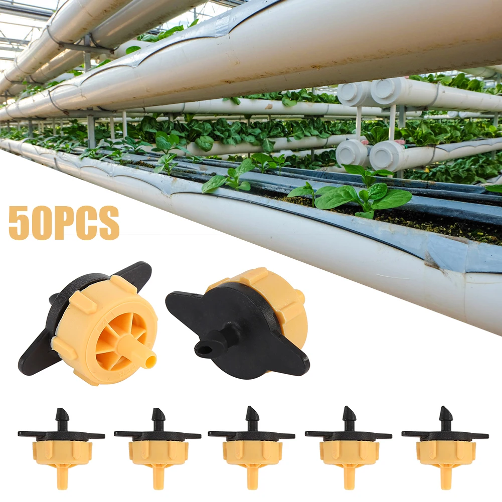 

50pcs Adjustable Garden Drip Classic Colors and Simple Durable Design Irrigation Misting Nozzles Micro Flow Head Drippers