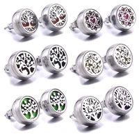 high quality aromatherapy perfume diffuser stud earrings butterfly rose fashion women charm earrings creative jewelry party gift
