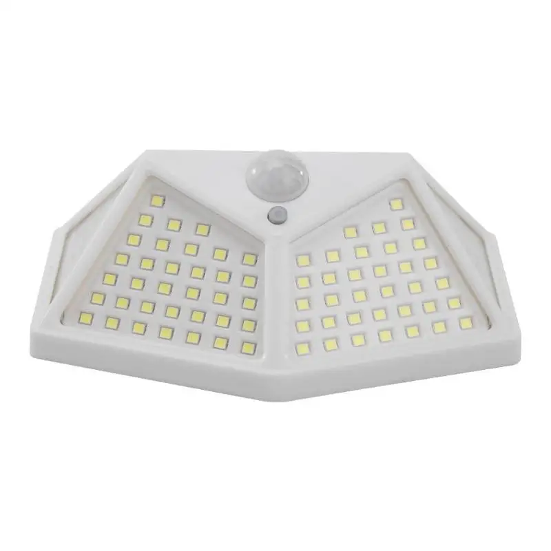 100LED четырехсторонний настенный светильник с датчиком движения на солнечной батарее, уличный садовый светильник, водонепроницаемая Солнечная лампа для садового декора
