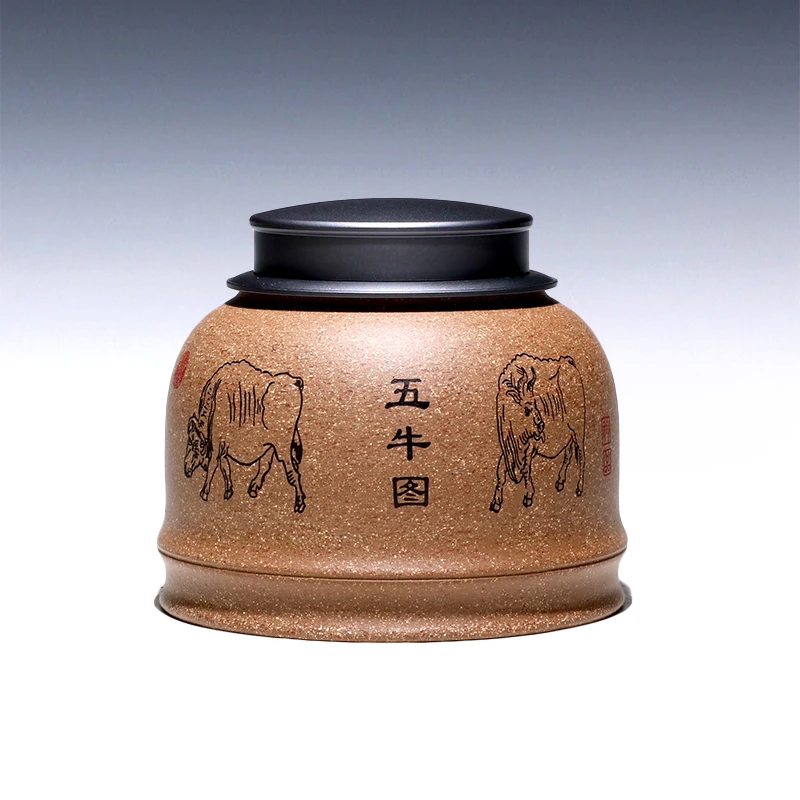 

Not as well joy pot 】 yixing purple sand POTS and POTS ore storage period of mud WuNiu Jin Zhongxi cover tank is 250 g