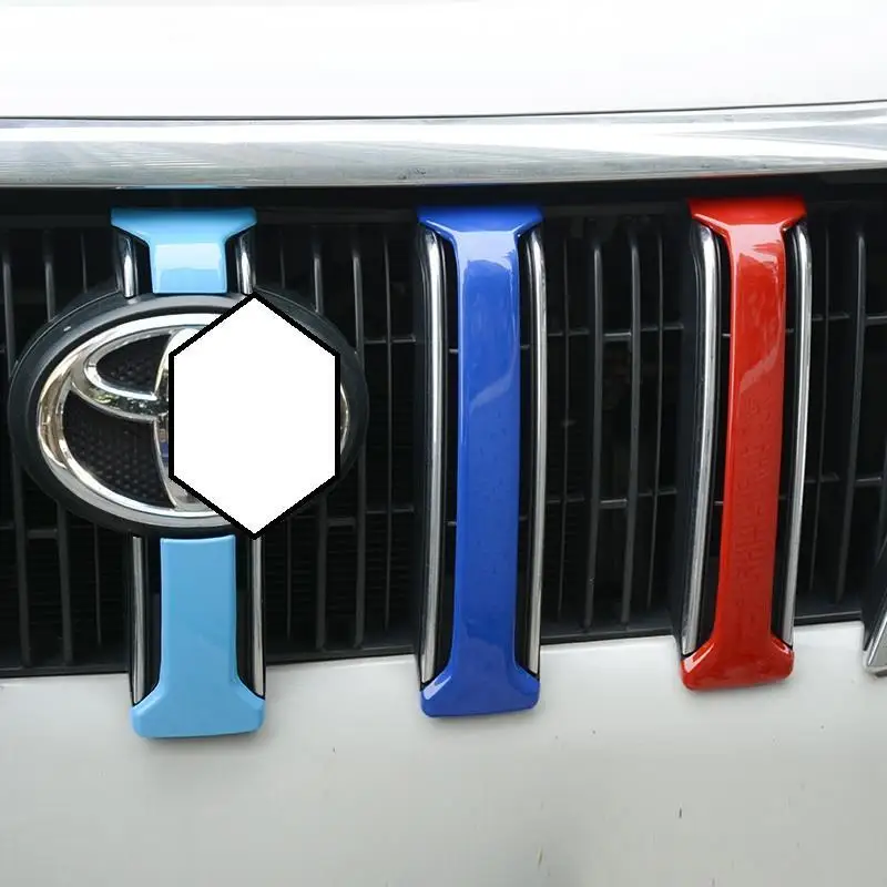 Trunk Front Bumper Grille Automobile Decorative Modified Car Styling Sticker Strip Bright Sequins 14 15 16 17 FOR Toyota Prado | Автомобили