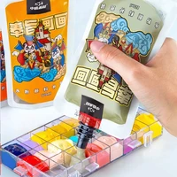 120ml gouache paint simple bag hand painted graffiti advertising color paint art supplies high capacity draw paint for students
