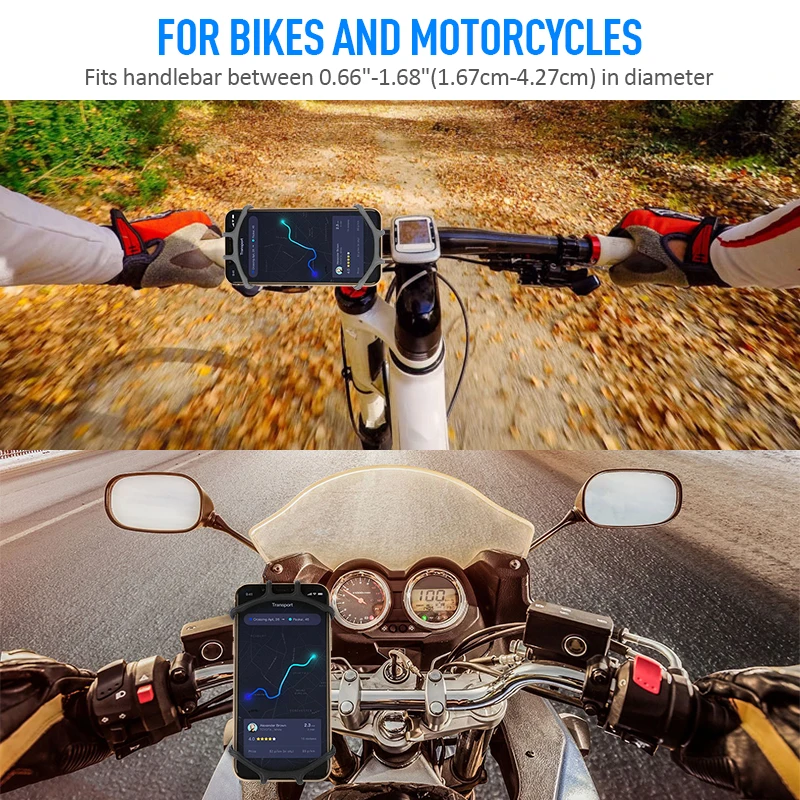 

Bicycle Motorcycle Phone Holder Riding Mobile Phone Holder Universal For iPhone 12 11 Samsung Xiaomi Huawei Phone Stand