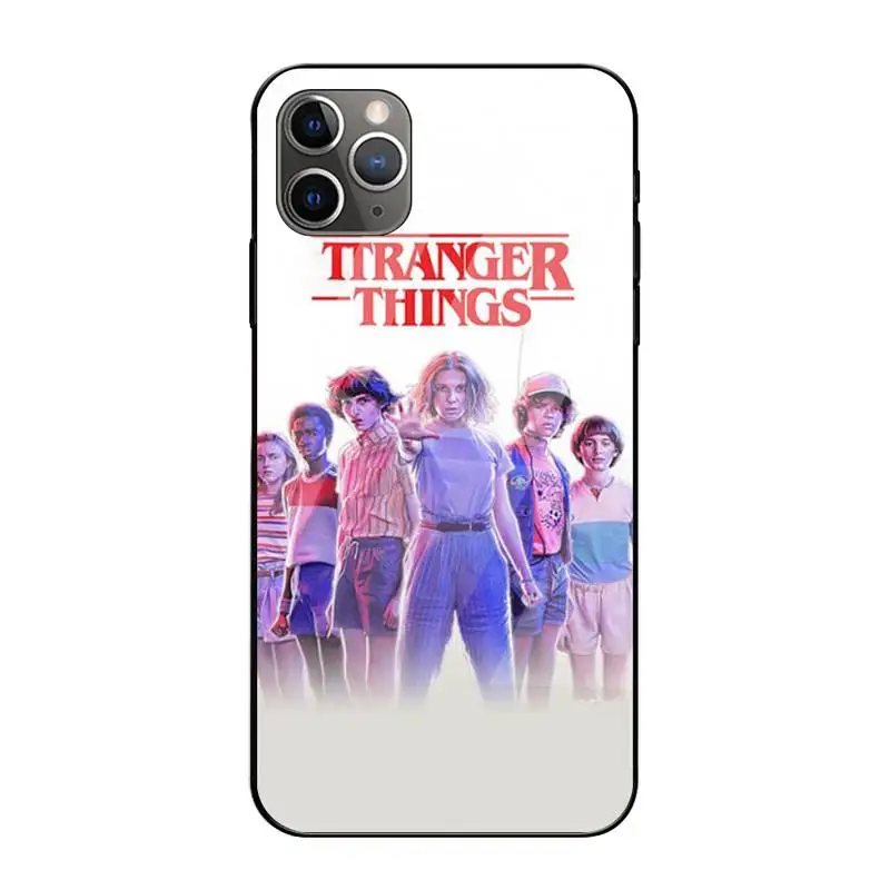 

ZFGHSHYQ Stranger Things 3 Phone Case Tempered Glass For Iphone6plus 6S 7 7plus 8 X XS XSmax XR 11 12 Pro Max 12mini