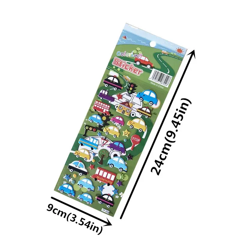 

Kids Stickers 4 Sheets 3D Puffy Bulk Stickers Drawing Toy
