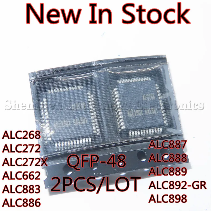 

Чип 2 шт./лот ALC268 ALC272 ALC272X ALC662 ALC883 ALC886 ALC887 ALC888 ALC889 ALC892-GR ALC898 QFP-48 IC новый в наличии