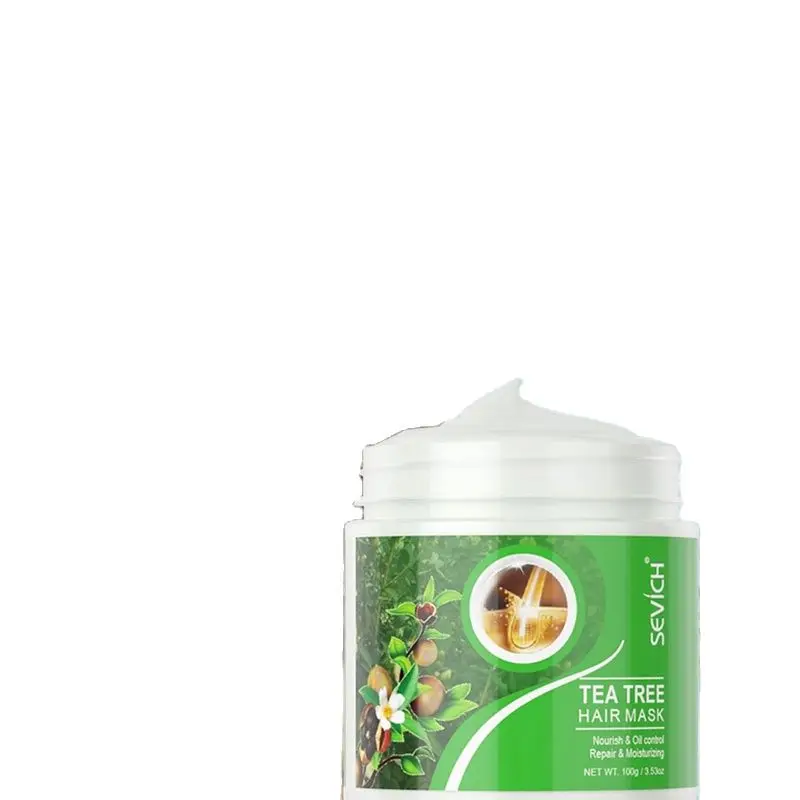

Sevich 100g Deeply Moisturize Tea Tree Hair Mask Anti-Loss & Hair Care Coconut Oil Repair Damage Keratin Hair Treatment Mask