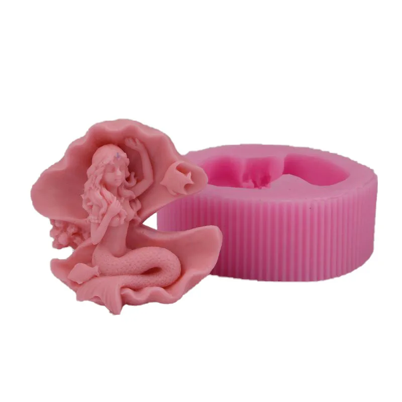 

BH004 Mermaid Silicone Molds Soap mould Craft Art Mold cake