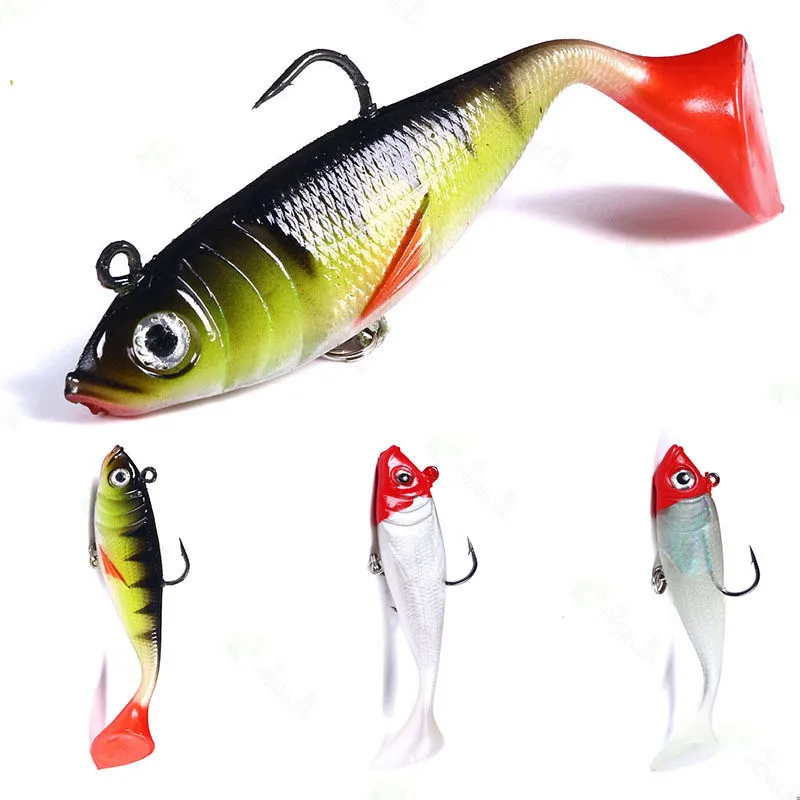 

1pcs/lot Fishing lure soft 100mm 18.5g 3d augen baits iscas artificiais silicone bait carp fishing tackle winter fishing