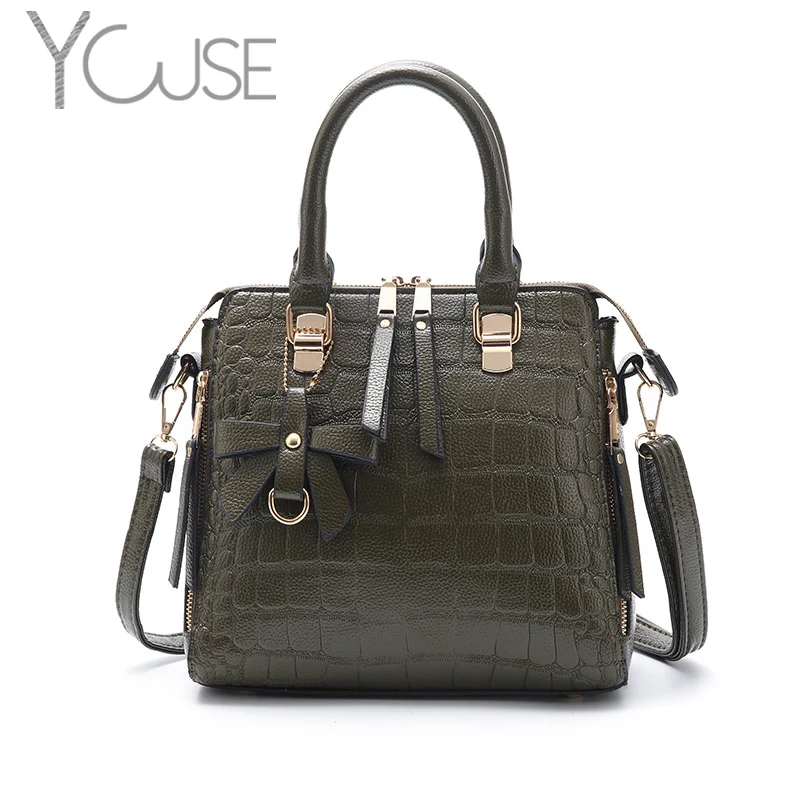

YOUSE 2021 Fashion Stone Pattern PU Leather Handbag For Women Alligator Shoulder Messenger Bags Female Ladies Party Crossbody